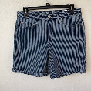 Lee Mid Rise Railroad Conductor Jean Shorts Size 8 EUC